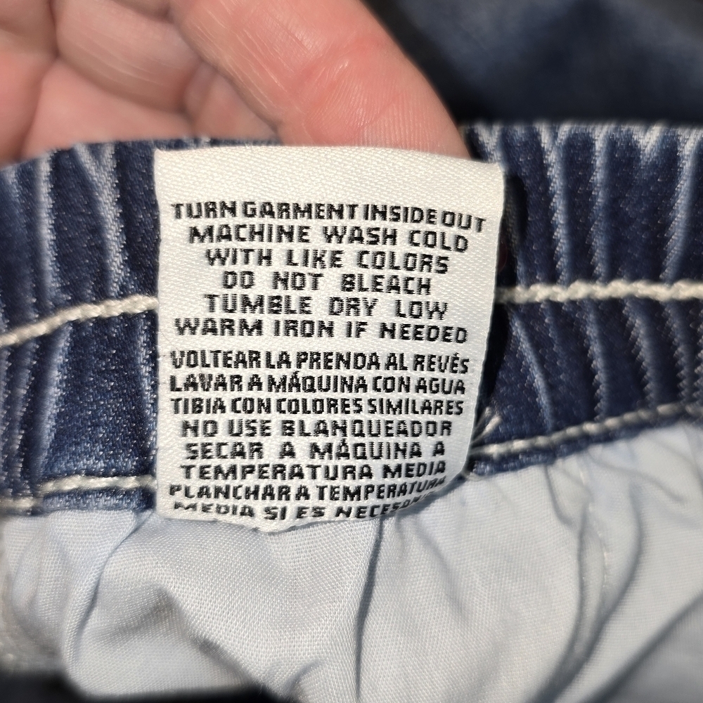 Madden NYC Wide Leg Cargo Drawstring Waist Skater Jeans Size XL - Picture 13 of 14